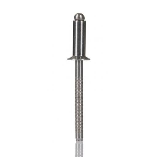 RS PRO Nýt, Nerezová ocel, délka nýtu: 14 mm, Obyčejný Nerezová ocel Slepý, průměr nýtu: 4.8 mm