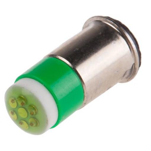RS PRO Kontrolka barva světla Zelená vícečipový, průměr: 6 mm, 28 V dc