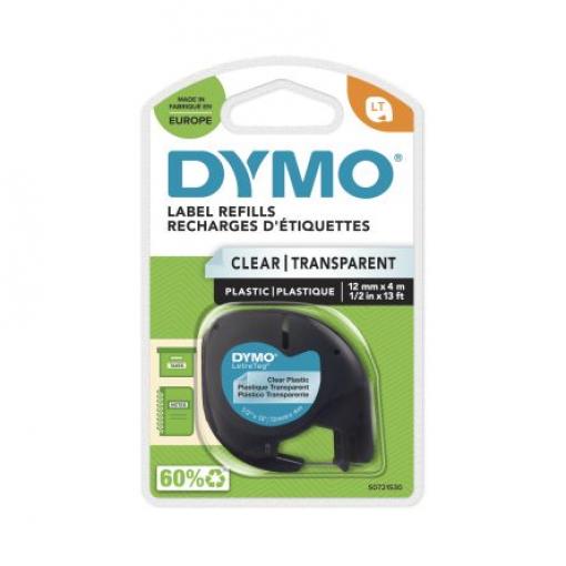Páska do tiskárny štítků barva tisku Černá Čirá pro různé modely tiskáren Dymo Letratag LT100H, Dymo Letratag LT100T