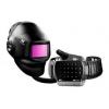 Svařovací přilba PC (Visor Plate), PPA (Přilba, Přední rám), PA, PP, TPE, PE (čelenka) překlápěcí, velikost čočky: 73 x