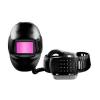Svařovací přilba PC (Visor Plate), PPA (Přilba, Přední rám), PA, PP, TPE, PE (čelenka) překlápěcí, velikost čočky: 73 x