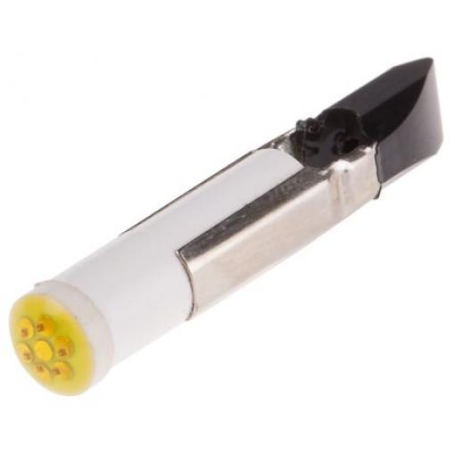 Žárovka indikátoru barva světla Žlutá, objímka žárovky: Telefonní kontaktní patice vícečipový, průměr: 5.5mm, 12V dc