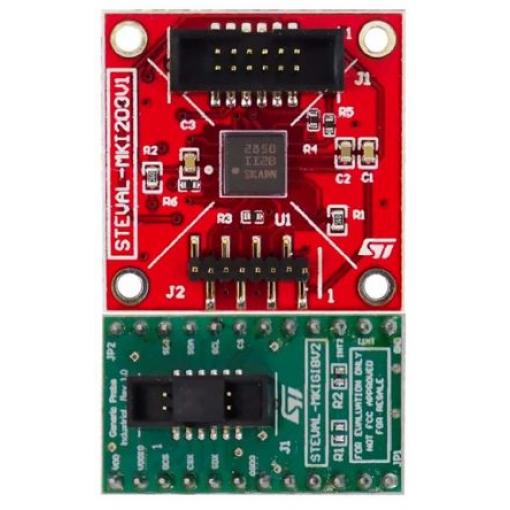 klasifikace: Sada pro hodnocení for IIS2ICLX, pro použití s: Analýza vibrací Sada sklonoměru MEMS STEVAL-MKI209V1K