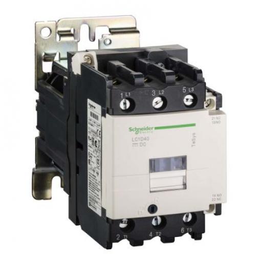 Schneider Electric 1 NO, 1 NC Stykač napětí ve vinutí 24V dc 3pólový 65 A 1kV 37 kW s 3 NO kontakty 24V dc Řízení