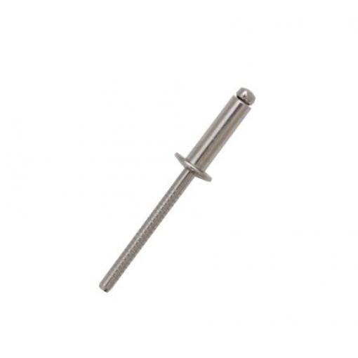 RS PRO Nýt, Nerezová ocel, délka nýtu: 12 mm, Obyčejný Nerezová ocel Slepý, průměr nýtu: 4.8 mm