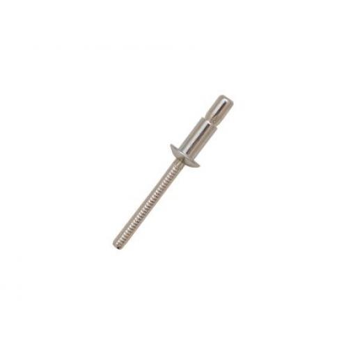 RS PRO Nýt, Nerezová ocel, délka nýtu: 14.5 mm, Obyčejný Nerezová ocel Slepý, průměr nýtu: 6.4 mm