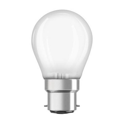 Dioda LED GLS, řada: P CLAS P, 5 W, objímka žárovky: B22d, P45, 240 V ekvivalent 40W, barevný tón: Teplá bílá LEDVANCE