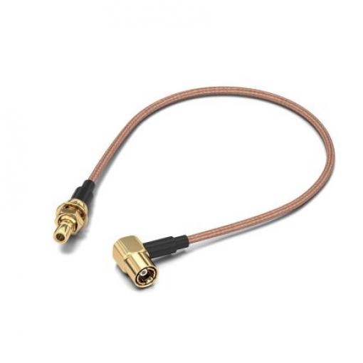 Koaxiální kabel, řada: SMB RG178/U, Černá Polytetrafluorethylén, vnější průměr: 1.8 mm OD 152.4 mm 50 Ω Wurth Elektronik