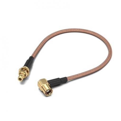 Koaxiální kabel, řada: SMB RG316/U, Černá Polytetrafluorethylén, vnější průměr: 2.49 mm OD 152.4 mm 50 Ω Wurth