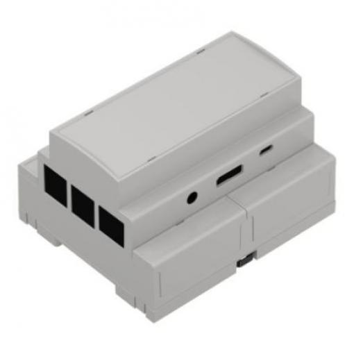 RS PRO Pouzdro pro lištu DIN ABS Modulární skříň 65.2 mm, délka: 107 mm 90 mm