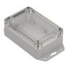RS PRO Pouzdro IP65 Nestíněný barva Světle šedá barva Průhledné Polykarbonát 81.6 mm 121.4 mm 45.2 mm Silikon