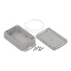 RS PRO Pouzdro IP65 Nestíněný barva Světle šedá barva Průhledné Polykarbonát 81.6 mm 121.4 mm 45.2 mm Silikon
