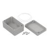 RS PRO Pouzdro IP65 Nestíněný barva Světle šedá barva Světle šedá ABS 120 mm 60.2 mm 80 mm Silikon