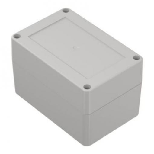 RS PRO Pouzdro IP65 Nestíněný barva Světle šedá barva Světle šedá Polykarbonát 120 mm 75.2 mm 80 mm Silikon