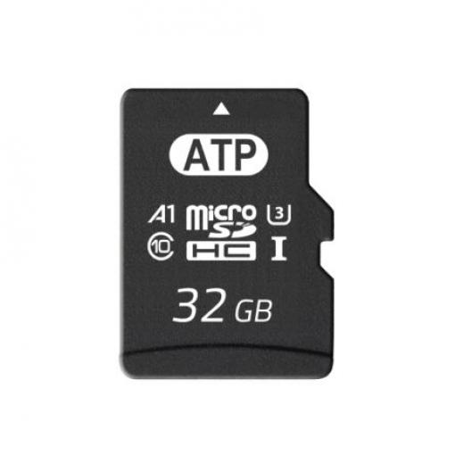 MicroSD MicroSDHC Průmyslová třída 3D TLC ATP U3, Třída 10, UHS-I 85 °C -40 °C