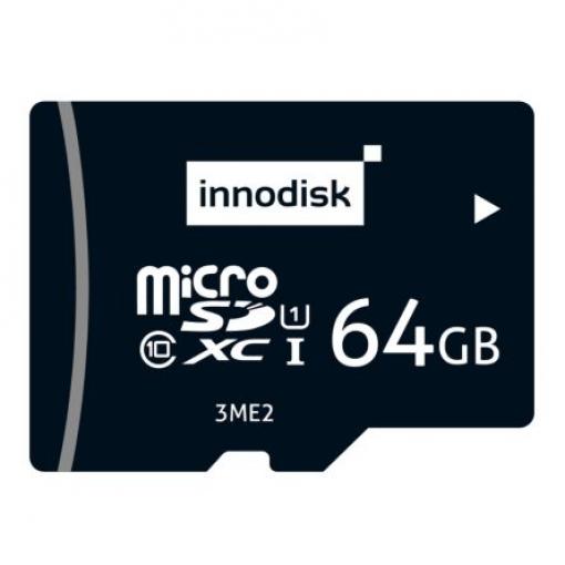 MicroSD 64 GB MicroSDXC Průmyslová třída MLC InnoDisk Třída 10, UHS-I, U1 85 °C -40 °C