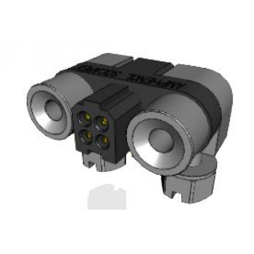 Amphenol Socapex Konektor PCB, řada: MHDAS, Deska-deska, počet kontaktů: 4, počet řad: 2, rozteč: 1.27 mm, orientace