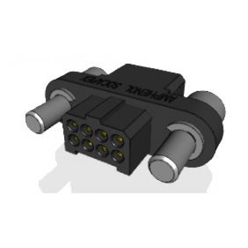 Amphenol Socapex Konektor PCB, řada: MHDAS, Deska-deska, počet kontaktů: 8, počet řad: 2, rozteč: 1.27 mm, orientace