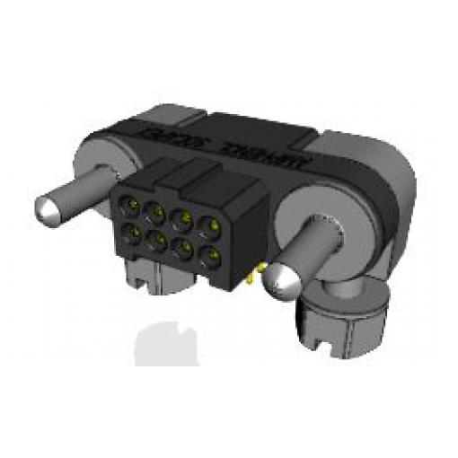 Amphenol Socapex Konektor PCB, řada: MHDAS, Deska-deska, počet kontaktů: 8, počet řad: 2, rozteč: 1.27 mm, orientace