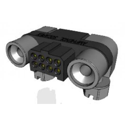 Amphenol Socapex Konektor PCB, řada: MHDAS, Deska-deska, počet kontaktů: 8, počet řad: 2, rozteč: 1.27 mm, orientace