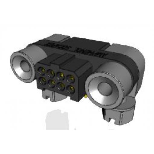 Amphenol Socapex Konektor PCB, řada: MHDAS, Deska-deska, počet kontaktů: 8, počet řad: 2, rozteč: 1.27 mm, orientace