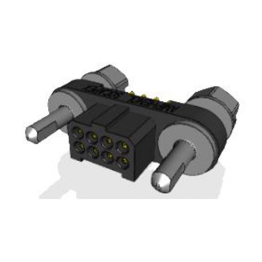 Amphenol Socapex Konektor PCB, řada: MHDAS, Deska-deska, počet kontaktů: 8, počet řad: 2, rozteč: 1.27 mm, orientace