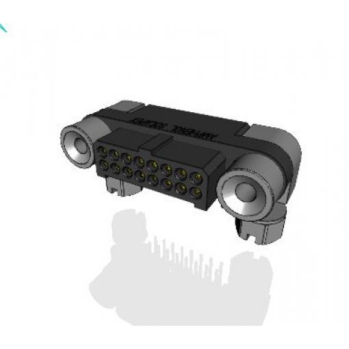 Amphenol Socapex Konektor PCB, řada: MHDAS, Deska-deska, počet kontaktů: 16, počet řad: 2, rozteč: 1.27 mm, orientace