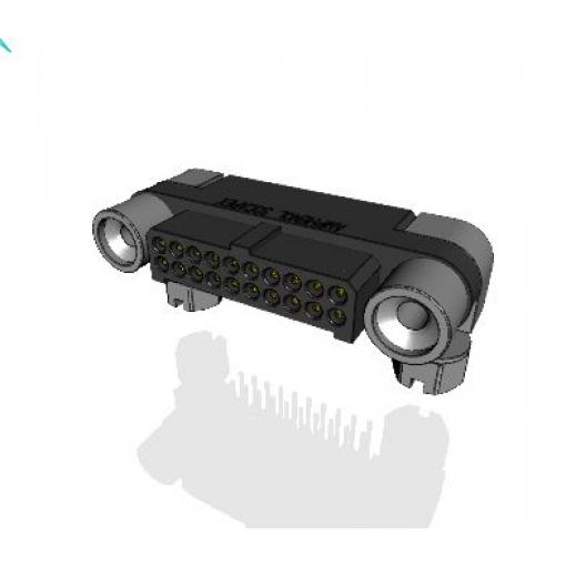 Amphenol Socapex Konektor PCB, řada: MHDAS, Deska-deska, počet kontaktů: 20, počet řad: 2, rozteč: 1.27 mm, orientace
