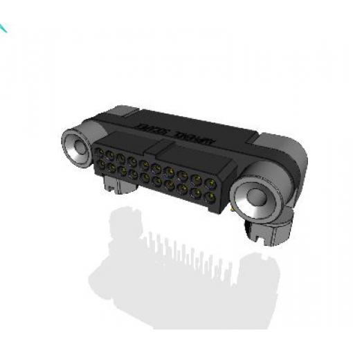 Amphenol Socapex Konektor PCB, řada: MHDAS, Deska-deska, počet kontaktů: 20, počet řad: 2, rozteč: 1.27 mm, orientace
