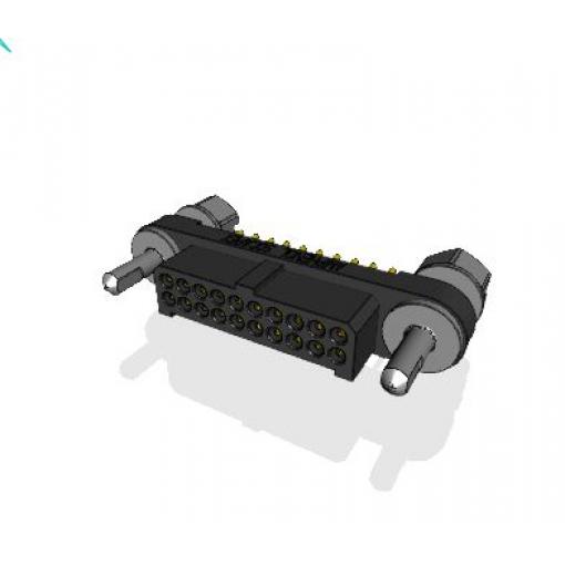 Amphenol Socapex Konektor PCB, řada: MHDAS, Deska-deska, počet kontaktů: 20, počet řad: 2, rozteč: 1.27 mm, orientace