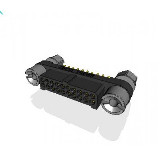 Amphenol Socapex Konektor PCB, řada: MHDAS, Deska-deska, počet kontaktů: 20, počet řad: 2, rozteč: 1.27 mm, orientace