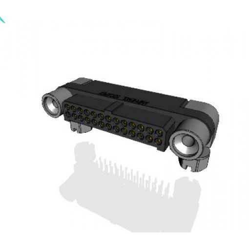 Amphenol Socapex Konektor PCB, řada: MHDAS, Deska-deska, počet kontaktů: 26, počet řad: 2, rozteč: 1.27 mm, orientace