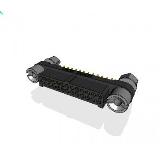 Amphenol Socapex Konektor PCB, řada: MHDAS, Deska-deska, počet kontaktů: 26, počet řad: 2, rozteč: 1.27 mm, orientace