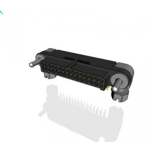 Amphenol Socapex Konektor PCB, řada: MHDAS, Deska-deska, počet kontaktů: 30, počet řad: 2, rozteč: 1.27 mm, orientace