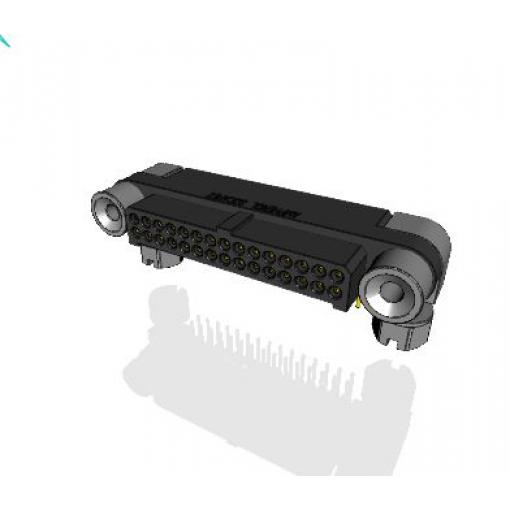 Amphenol Socapex Konektor PCB, řada: MHDAS, Deska-deska, počet kontaktů: 30, počet řad: 2, rozteč: 1.27 mm, orientace