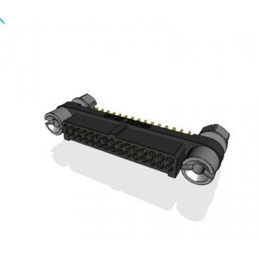 Amphenol Socapex Konektor PCB, řada: MHDAS, Deska-deska, počet kontaktů: 30, počet řad: 2, rozteč: 1.27 mm, orientace