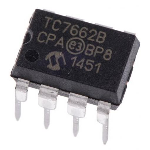Microchip Měnič DC/DC TC7662BCPA 5kanálový 20 mA 15 V 1.5 V 35 kHz, počet kolíků: 8 kolíkový, PDIP