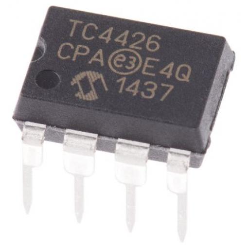 Microchip MOSFET TC4426CPA MOSFET 2 1.5 A, počet kolíků: 8 kolíkový 22 V, PDIP