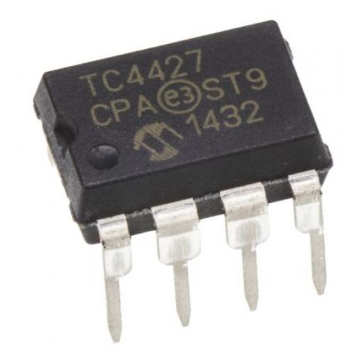 Microchip MOSFET TC4427CPA MOSFET 2 1.5 A, počet kolíků: 8 kolíkový 22 V, PDIP