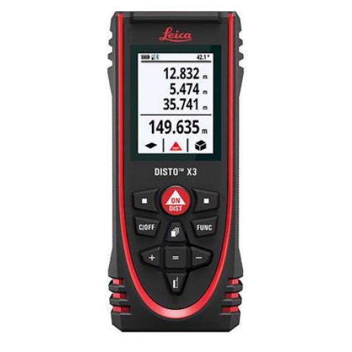 Laserový dálkoměr, číslo modelu: DISTO X3, rozsah: 0.05/150 μm Leica, přesnost: ±1 mm