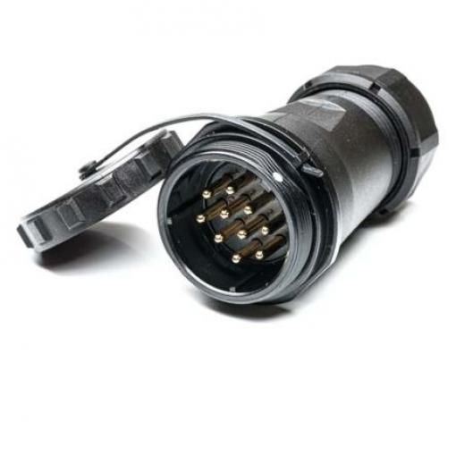 Kulatý konektor, počet kontaktů: 10, Kabel RS PRO, pohlaví kontaktu: Vnější, orientace těla: Rovný Zásuvka, řada: SP29