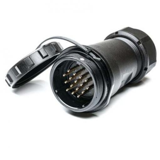 Kulatý konektor, počet kontaktů: 16, Kabel RS PRO, pohlaví kontaktu: Vnější, orientace těla: Rovný Zásuvka, řada: SP29