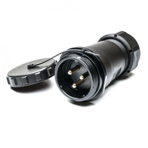 Kulatý konektor, počet kontaktů: 3, Kabel RS PRO, pohlaví kontaktu: Vnější, orientace těla: Rovný Zásuvka, řada: SP29