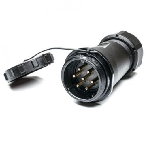 Kulatý konektor, počet kontaktů: 7, Kabel RS PRO, pohlaví kontaktu: Vnější, orientace těla: Rovný Zásuvka, řada: SP29