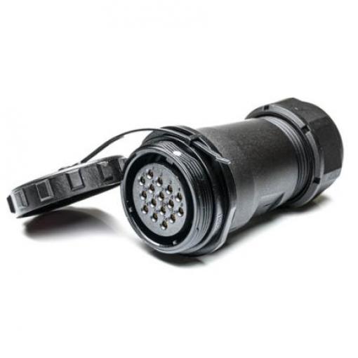 Kulatý konektor, počet kontaktů: 16, Kabel RS PRO, pohlaví kontaktu: Vnitřní, orientace těla: Rovný Zásuvka, řada: SP29