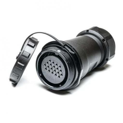 Kulatý konektor, počet kontaktů: 20, Kabel RS PRO, pohlaví kontaktu: Vnitřní, orientace těla: Rovný Zásuvka, řada: SP29