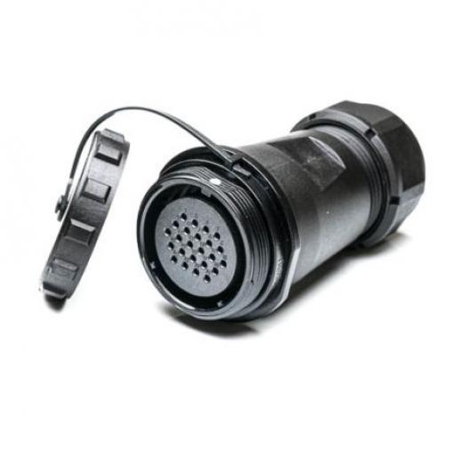 Kulatý konektor, počet kontaktů: 24, Kabel RS PRO, pohlaví kontaktu: Vnitřní, orientace těla: Rovný Zásuvka, řada: SP29