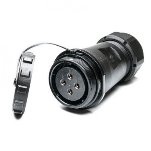 Kulatý konektor, počet kontaktů: 4, Kabel RS PRO, pohlaví kontaktu: Vnitřní, orientace těla: Rovný Zásuvka, řada: SP29