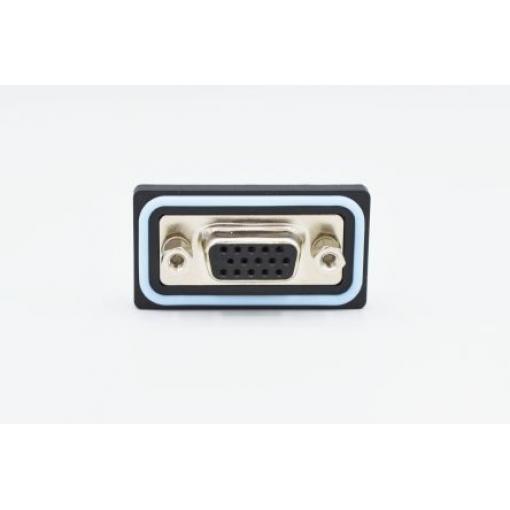 Norcomp Konektor D-Sub, řada: HDF, počet kontaktů: 15, orientace těla: Svislé 2.29 mm, Povrch Vnitřní, Standardní, 1000