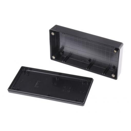 Hammond Pouzdro, řada: 1599 IP54 Nestíněný barva Černá barva Černá Samozhášecí ABS 170 mm 34 mm 85 mm